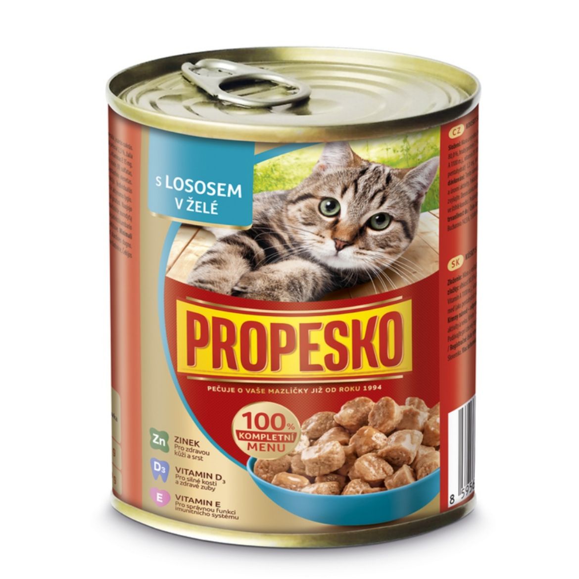 Obrázek z PROPESKO Cat losos v želé, kousky 830 g 