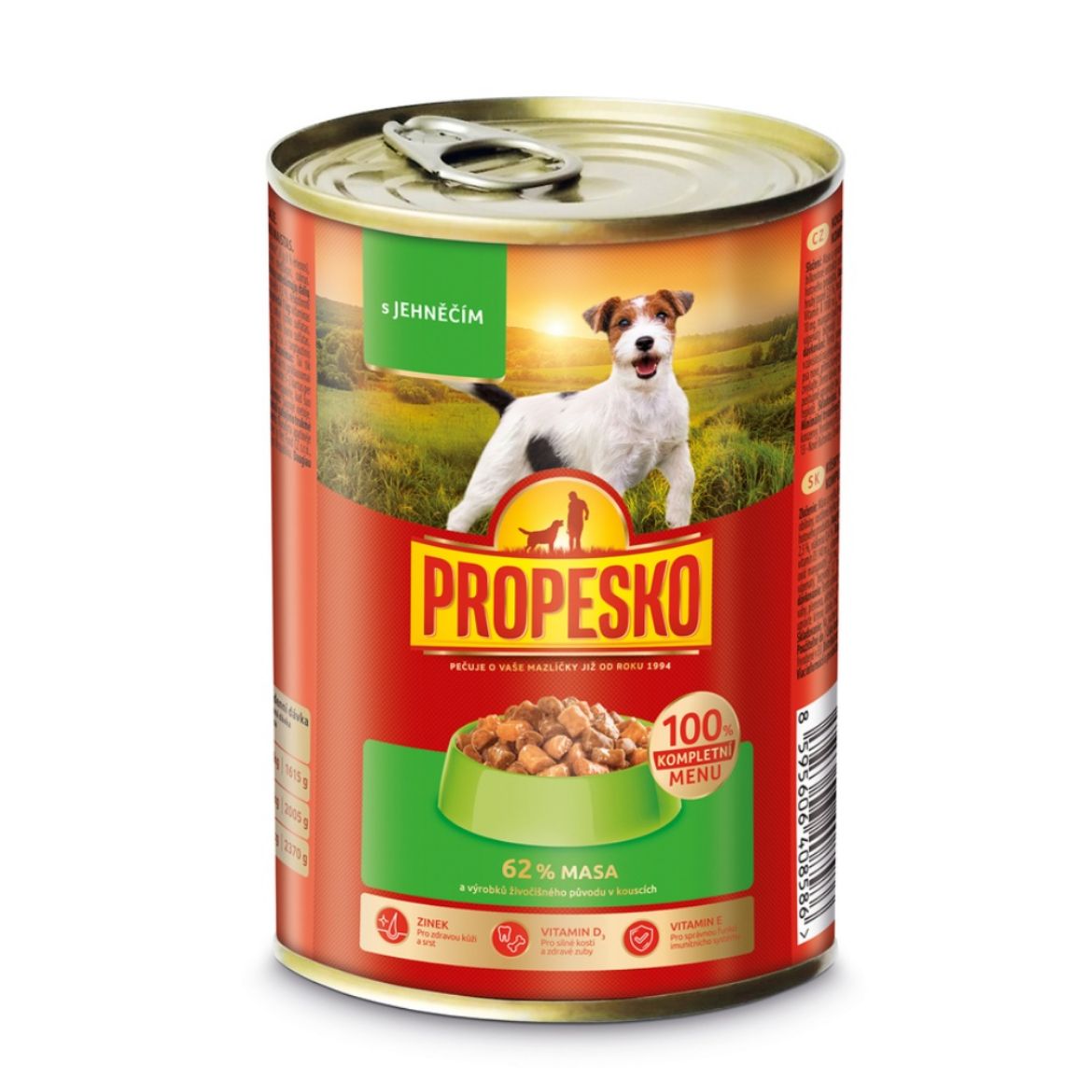 Obrázek z PROPESKO Dog jehněčí v omáčce, kousky 415 g 