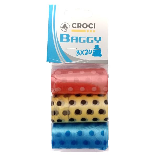 Obrázek Hygienické sáčky barevné Croci (3 x 20 ks)