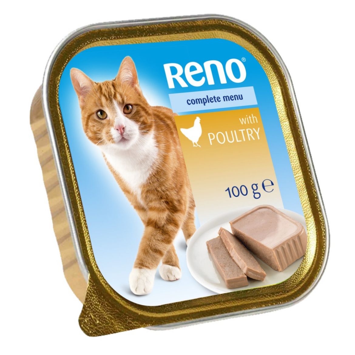 Obrázek z RENO Cat drůbeží se zeleninou, vanička 100 g 