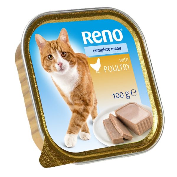 Obrázek RENO Cat drůbeží se zeleninou, vanička 100 g