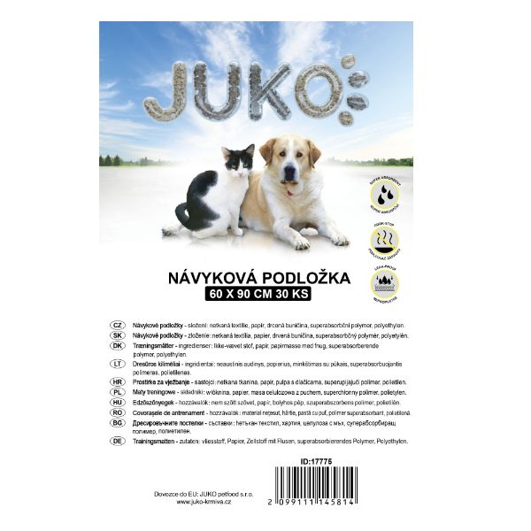 Obrázek Návyková podložka JUKO 60 x 90 cm, sada 30 ks