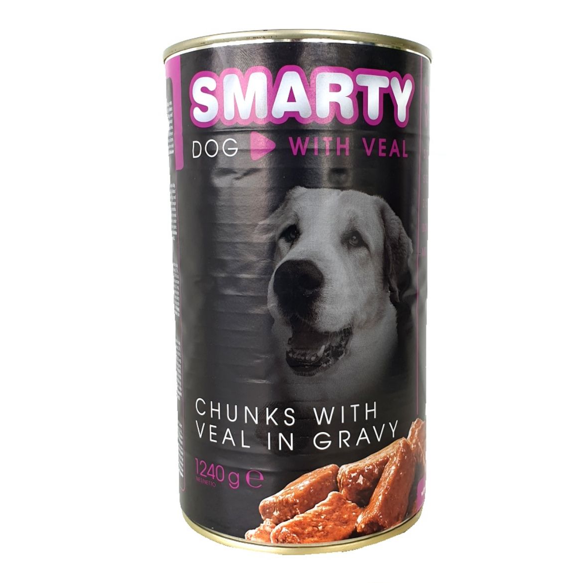 Obrázek z SMARTY Dog  Veal/Telecí  chunks, konzerva 1240 g 
