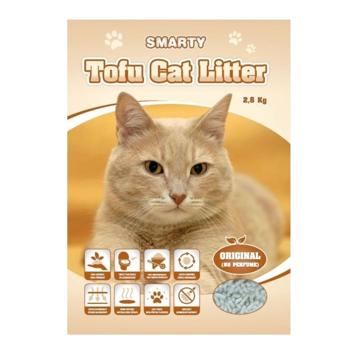 Obrázek z Smarty Tofu Cat Litter Original podestýlka bez vůně 6 l 