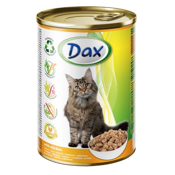 Obrázek Dax Cat kousky drůbeží, konzerva 415 g