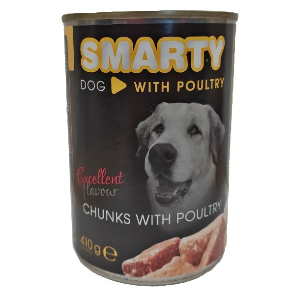 Obrázek SMARTY Dog Drůbeží chunks, konzerva 410 g