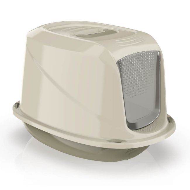 Uzavřený záchod pro kočky z kvalitního plastu, mix barev, dvířka, galaxy jumbo, velký záchod