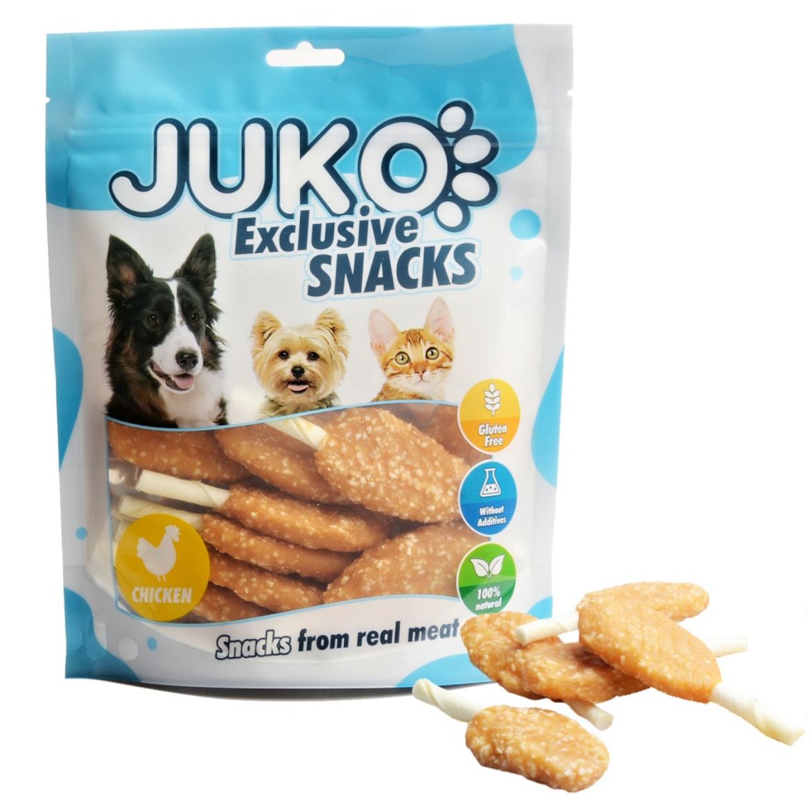 Obrázek z Big Chicken Drumstick JUKO Snacks 250 g 