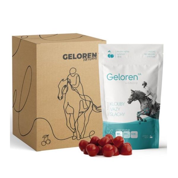 Obrázek Kloubní výživa kůň Geloren (3  x 450 g ) - višňová