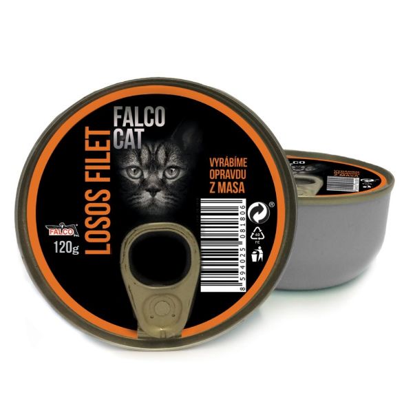 Obrázek FALCO CAT losos filet, konzerva 120 g