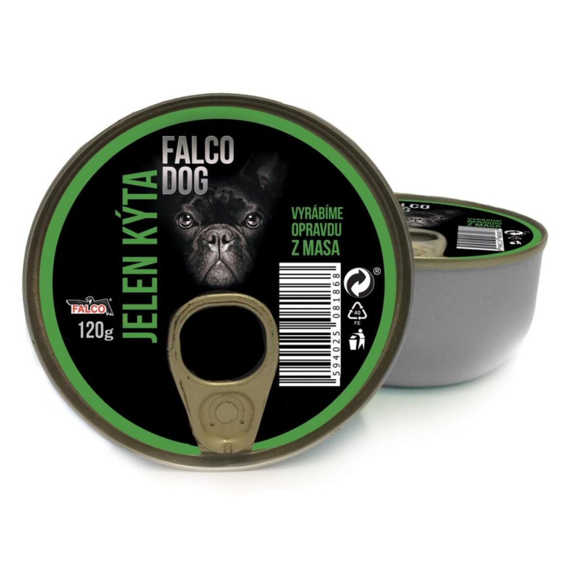 Obrázek z FALCO DOG jelení kýta, konzerva 120 g 