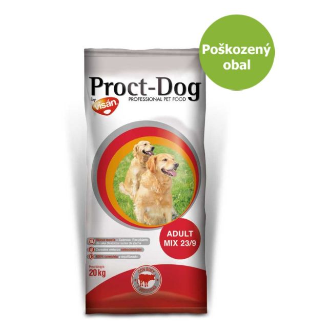 Proct dog adult mix, dospělý pes, s býčím masem a zeleninou
