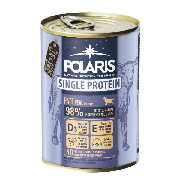 Obrázek Polaris Single Protein Paté Pes Telecí, konzerva 400 g
