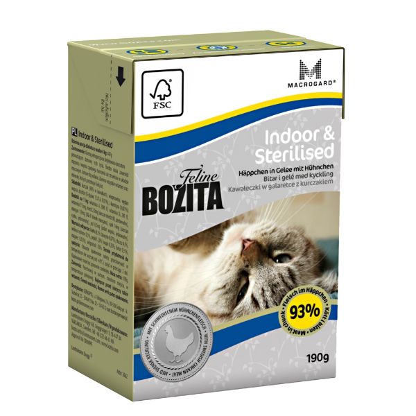 Obrázek Bozita Feline Cat Indoor & Sterilised, tetrapak 190 g