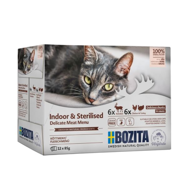Obrázek Bozita Cat Indoor & Sterilised, kapsa 85 g (12 pack)