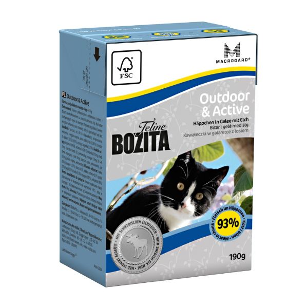 Obrázek Bozita Feline Cat Outdoor & Active, tetrapak 190 g