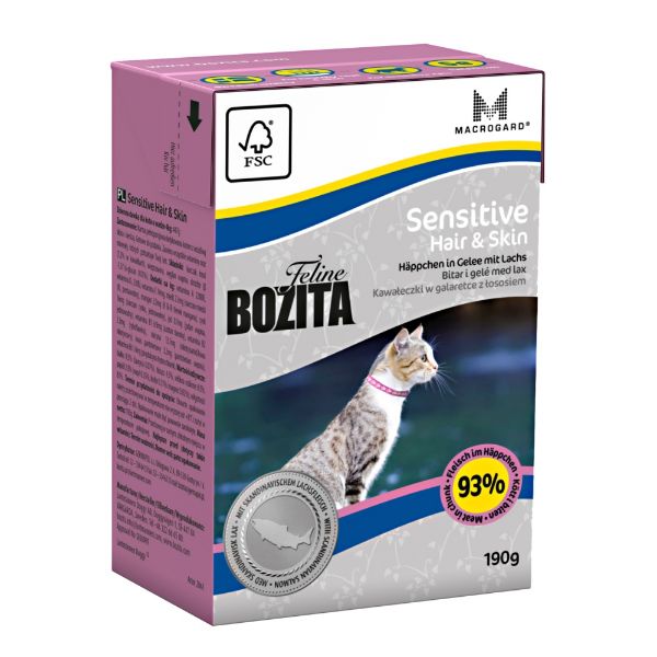 Obrázek Bozita Feline Cat Sensitive Hair & Skin, tetrapak 190 g