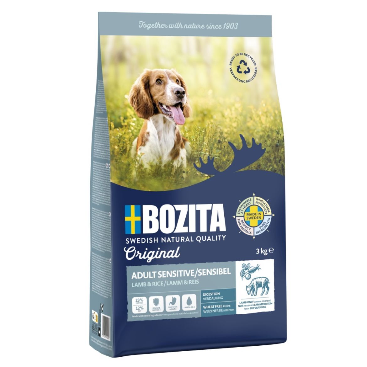 Obrázek z Bozita Dog Adult Sensitive Lamb 3 kg 