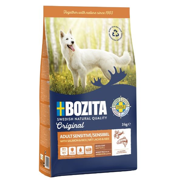 Obrázek Bozita Dog Adult Sensitive Skin & Coat 3 kg