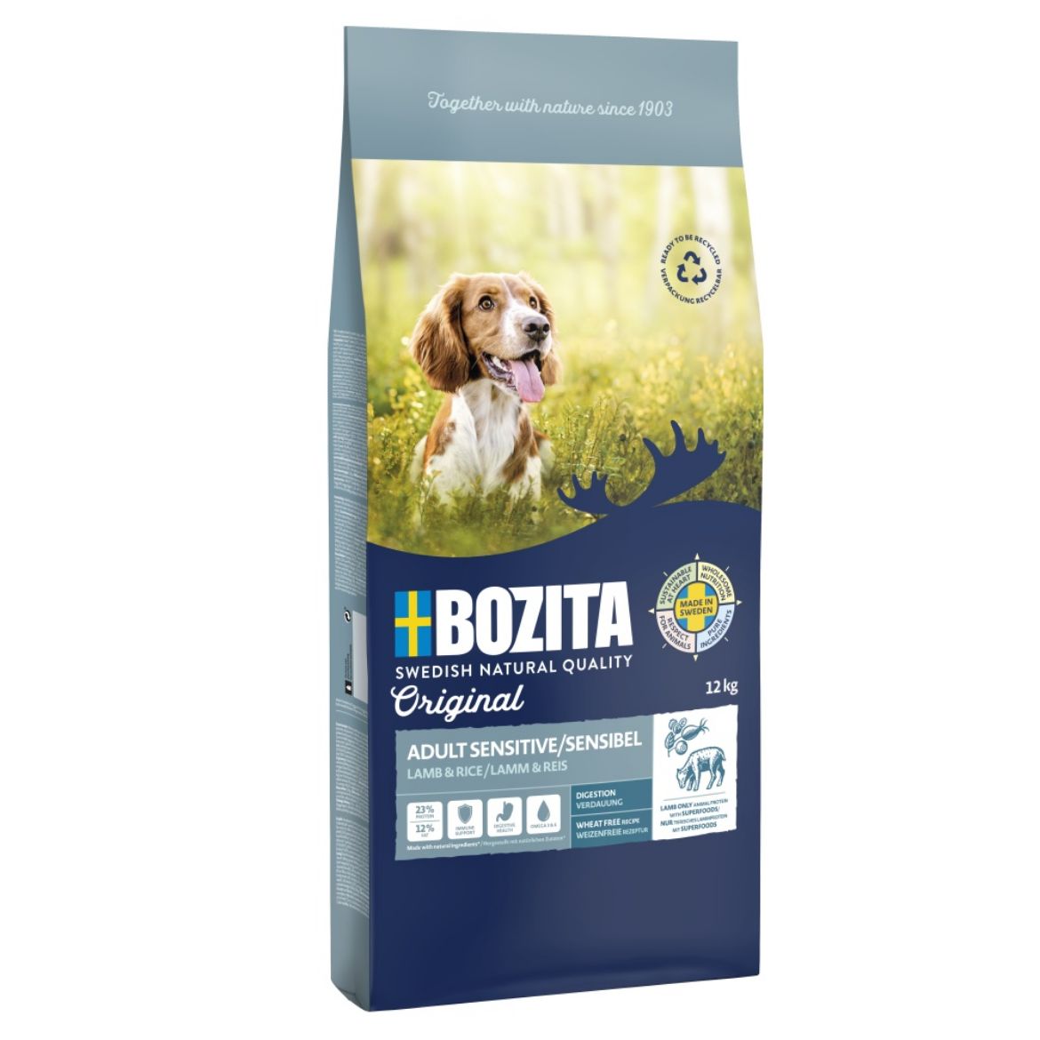 Obrázek z Bozita Dog Adult Sensitive Lamb 12 kg 