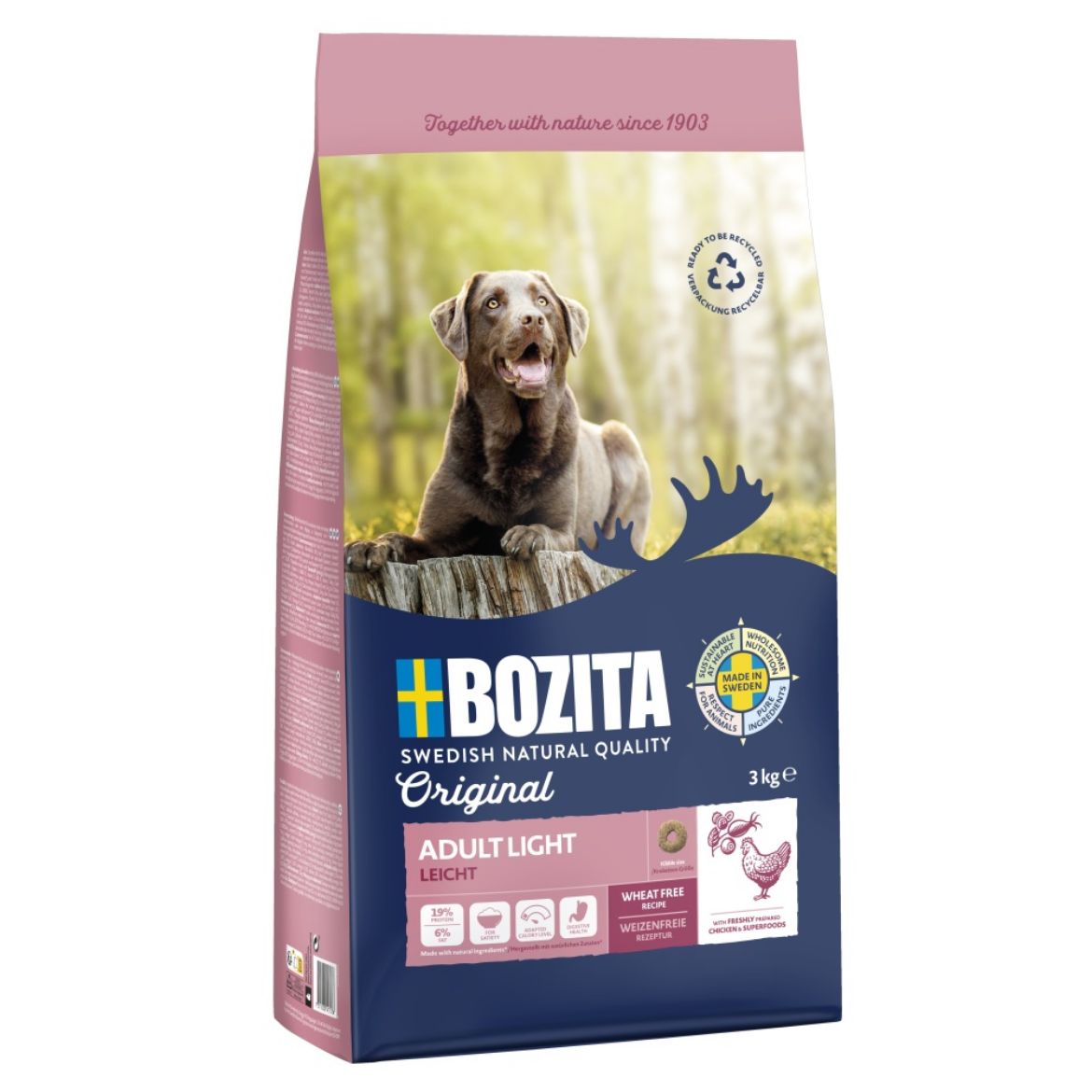 Obrázek z Bozita Dog Adult Light 3 kg 