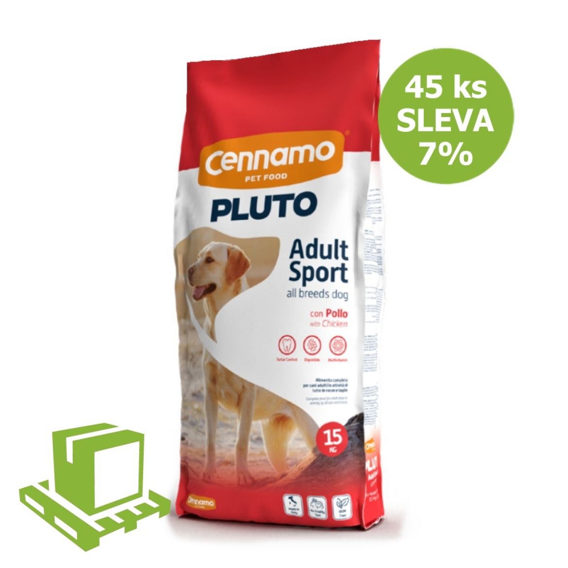 Obrázek z PLUTO Dog Sport Energy 15 kg (paleta 45 ks) SLEVA 7 % 