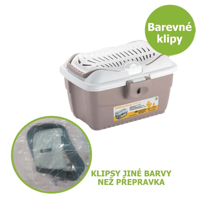 Gulliver, přepravka, pro hlodavce, k přenášení malých zvířat, zakrslý králík, morče, myš, béžová