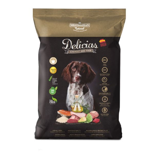 Obrázek Delicias Dog Adult Soft poloměkké krmivo 1,5 kg