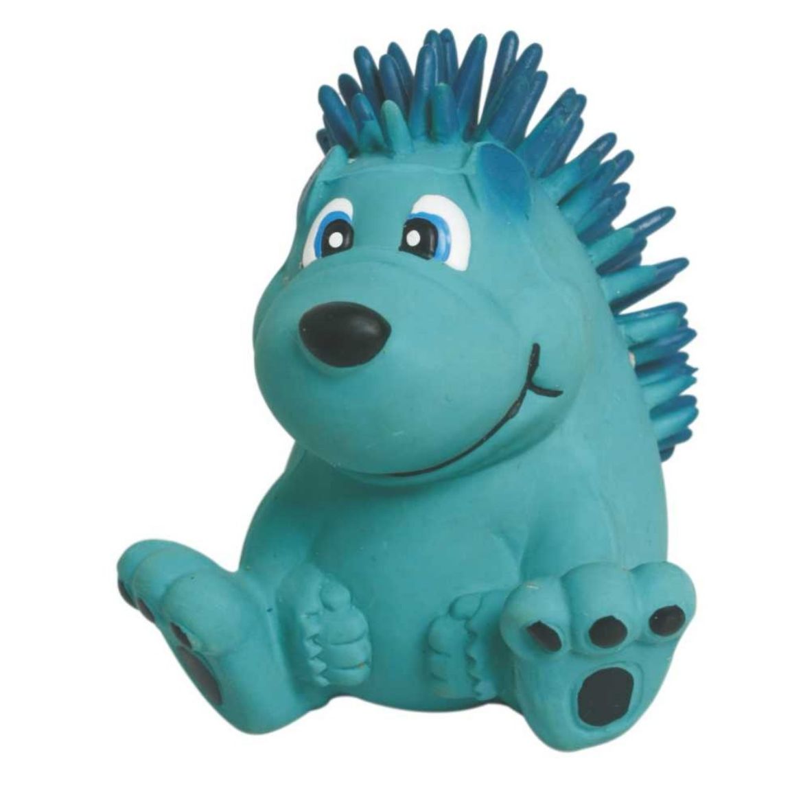 Obrázek z Latexová hračka s pískadlem - modrý ježek 7,5 cm 