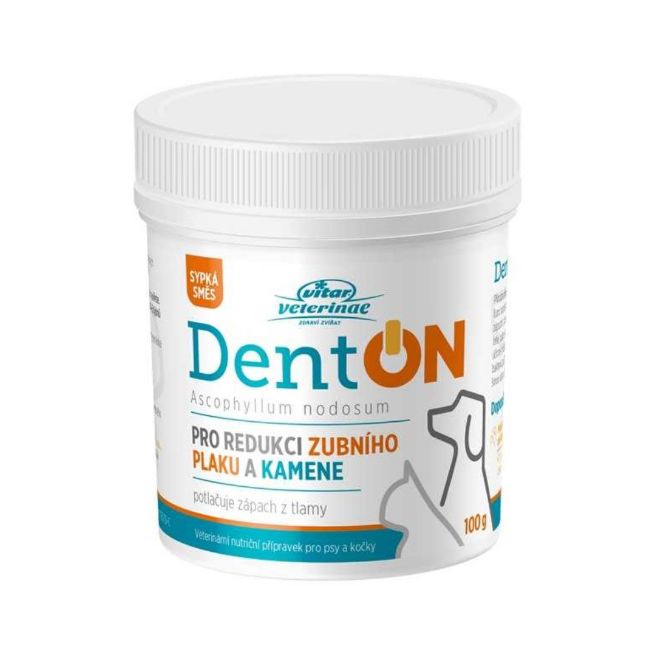 DentOn, redukce zubního plaku u psů a koček, mořské řasy, odstraňuje stávající zubní plak,