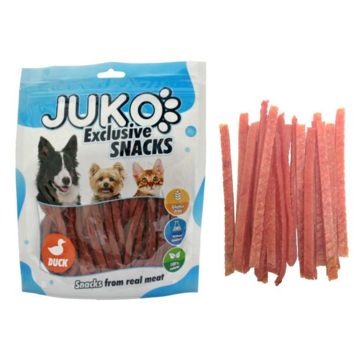 Obrázek z Duck Strips JUKO Snacks 250 g 