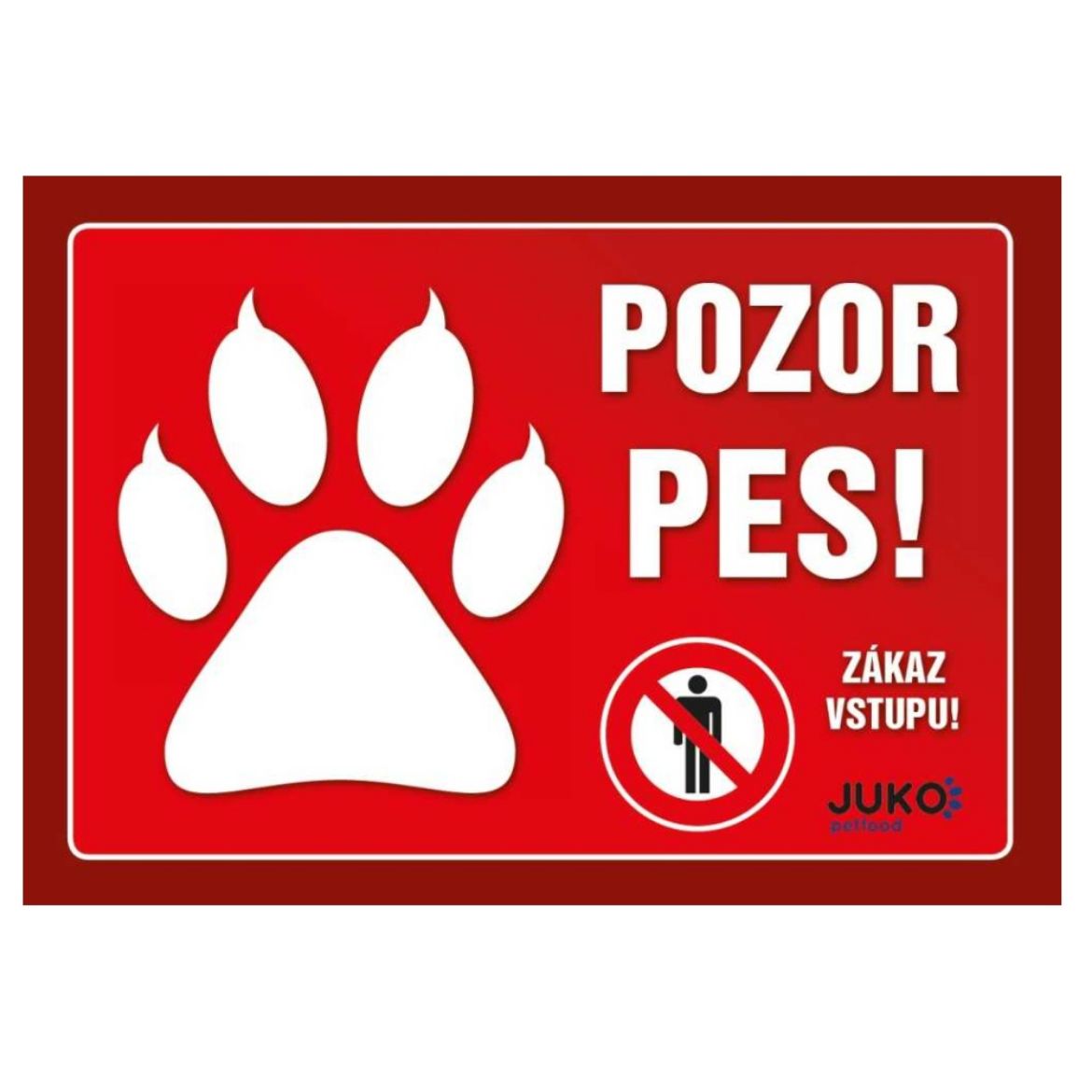 Obrázek z Cedulka Juko POZOR PES 