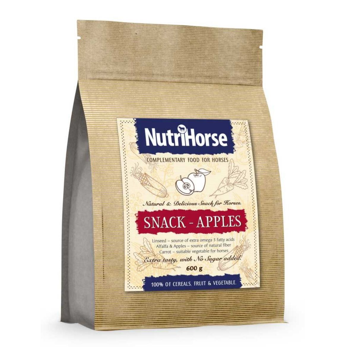 Obrázek z NutriHorse Snack (pochoutka pro koně) Apple 600 g 