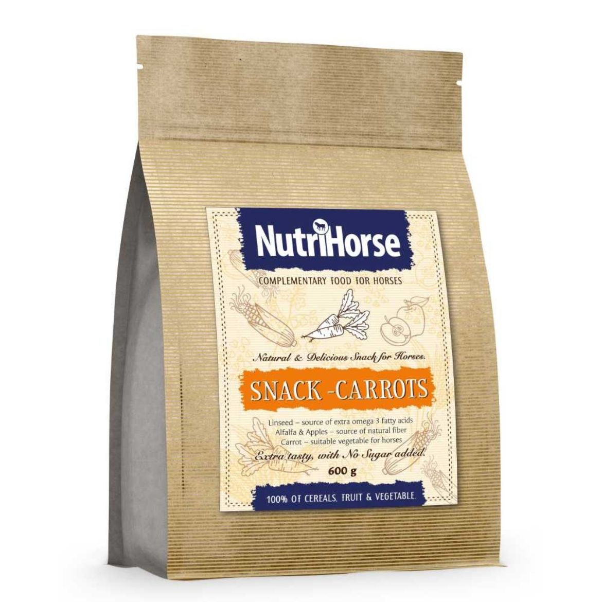 Obrázek z NutriHorse Snack (pochoutka pro koně) Carrot 600 g 
