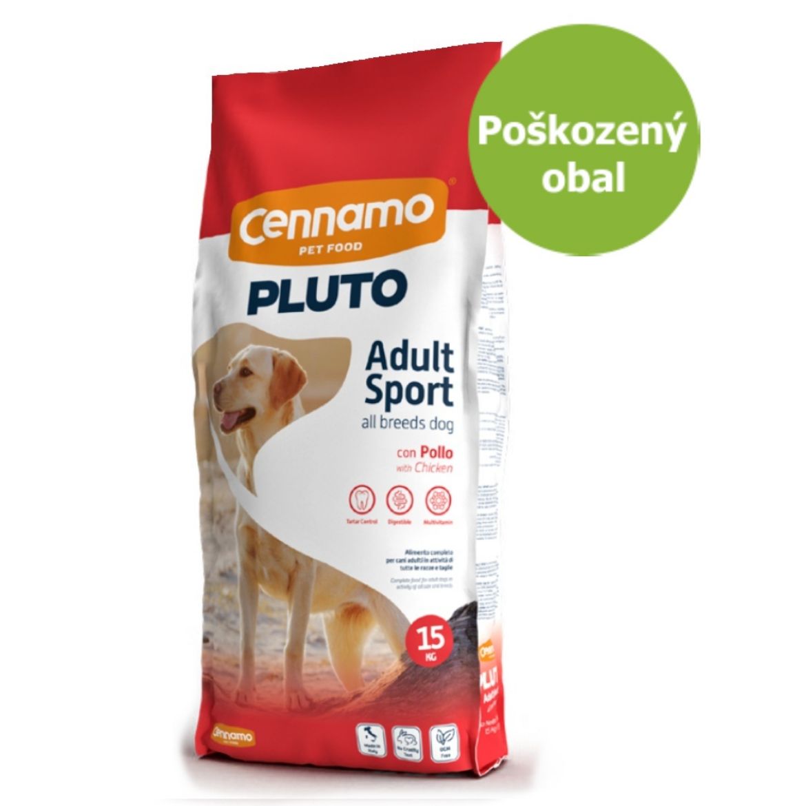 Obrázek z PLUTO Dog Sport Energy 10,5 kg - Poškozený obal - SLEVA  