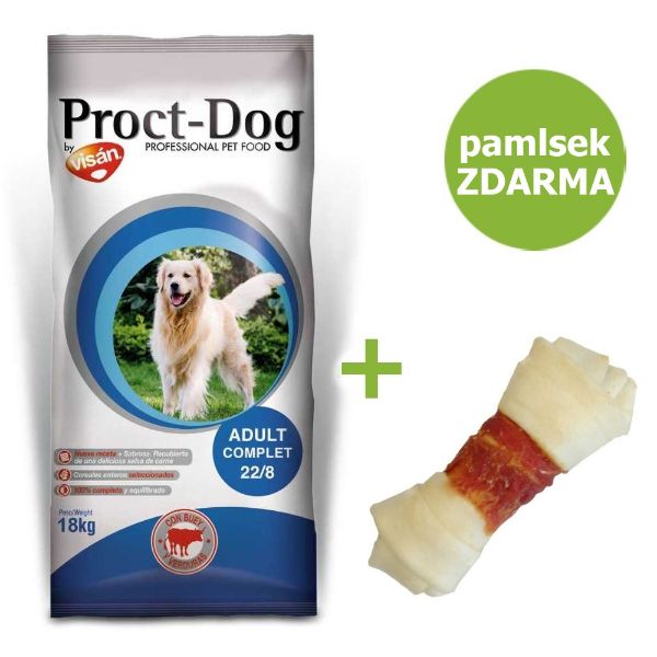 Obrázek Proct-Dog Adult Complet 18 kg + Pamlsek ZDARMA