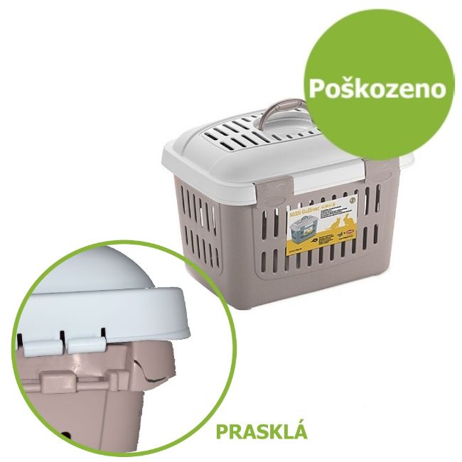 plastová přepravka pro velké  hlodavce pro kočky pro malé psy, držadlo, popruh , větrací mřížka