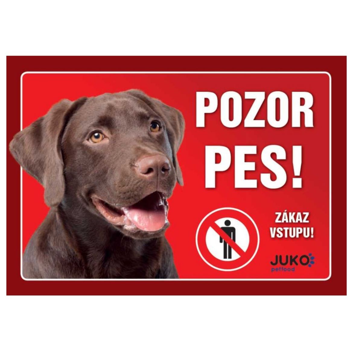 Obrázek z Cedulka Juko LABRADOR hnědý 