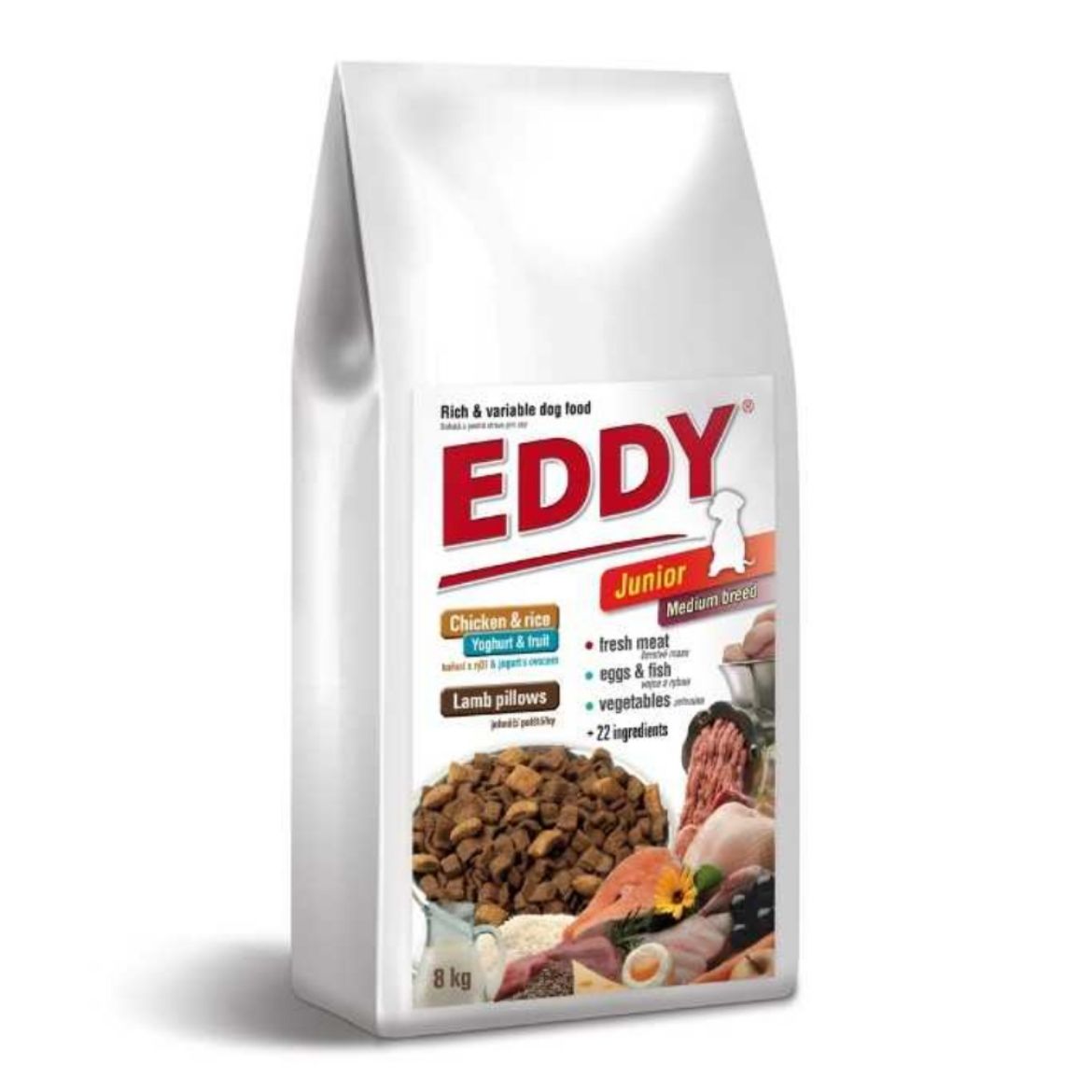 Obrázek z Eddy Dog Junior Medium breed 8 kg 