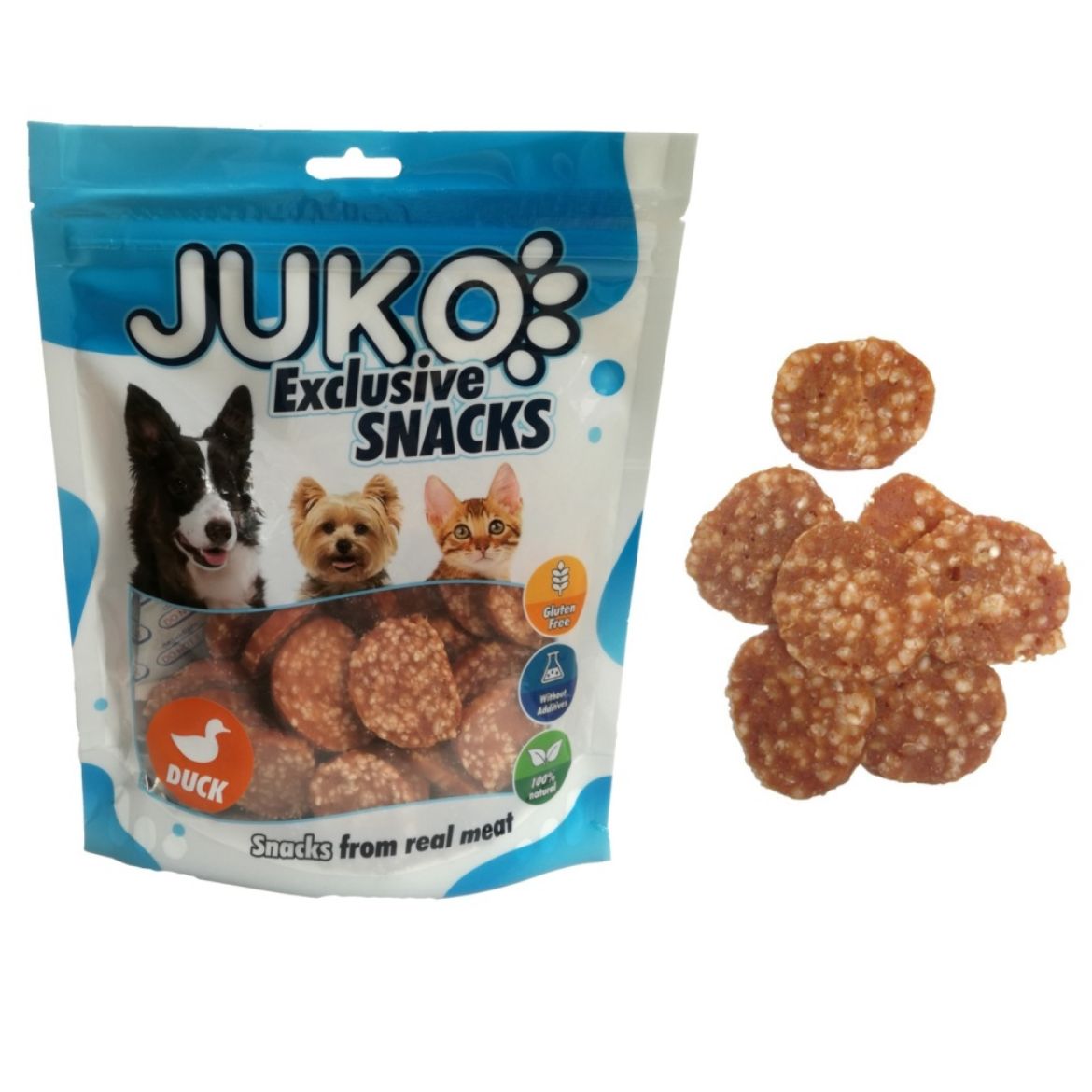 Obrázek z Duck & Rice chips JUKO Snacks 250 g 