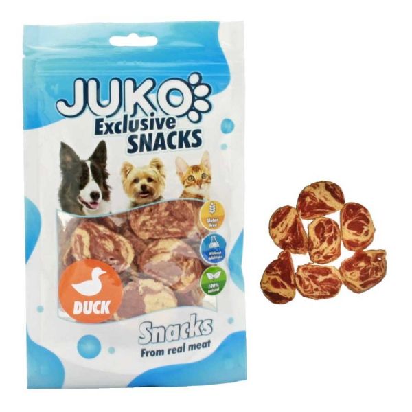Obrázek Duck & Codfish Chips JUKO Snacks 70 g
