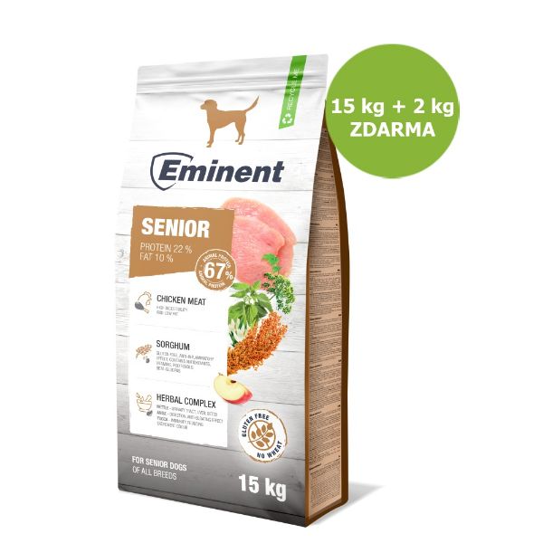 Obrázek Eminent Dog Senior 15 kg + 2 kg ZDARMA