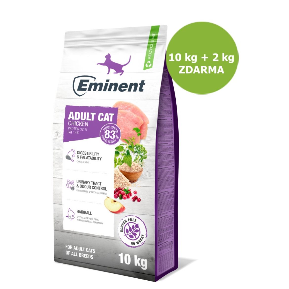 Eminent cat chicken, kompletní krmivo pro dospělé kočky s kuřecím,