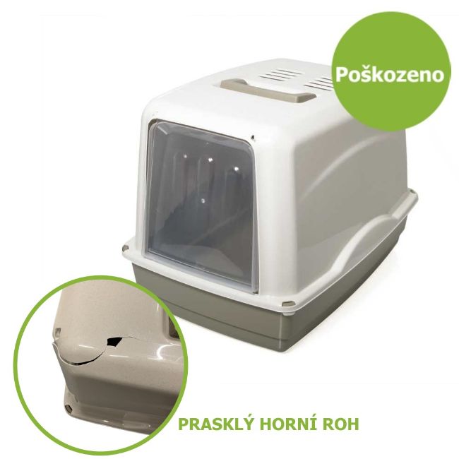 Toaleta pro kočku, záchod pro kočky, WC, plast, uzavřená, velikost 54 x 39 x 39 cm