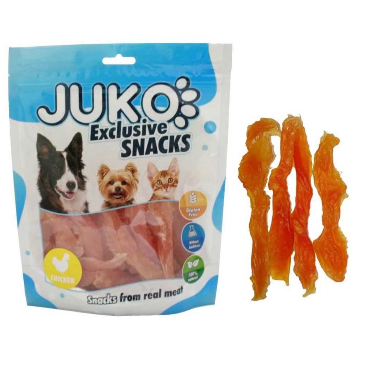 Obrázek z Chicken Soft Jerky made by hand JUKO Snacks 250 g 