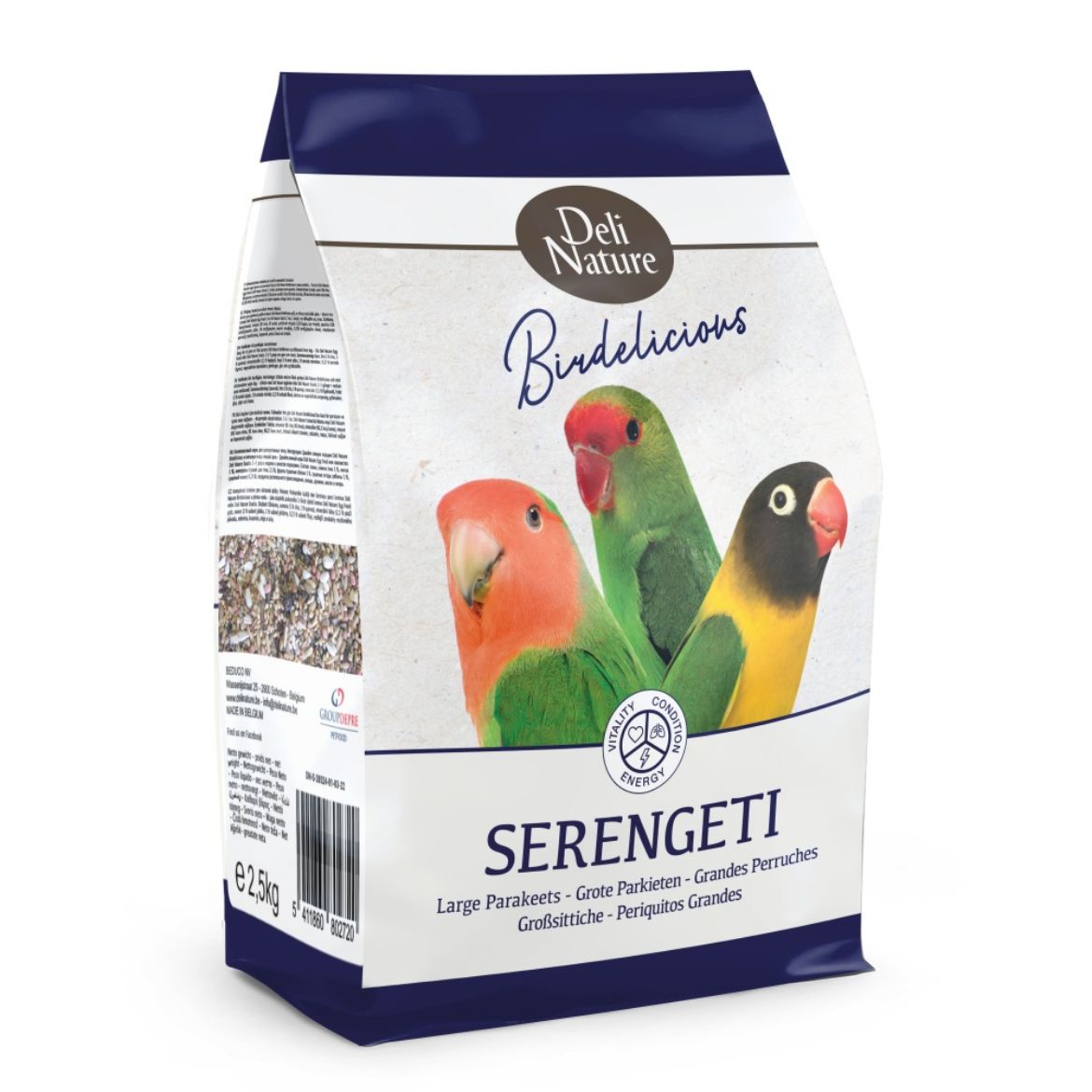 Obrázek z Deli Nature Birdelicious Africký papoušík 2,5 kg 