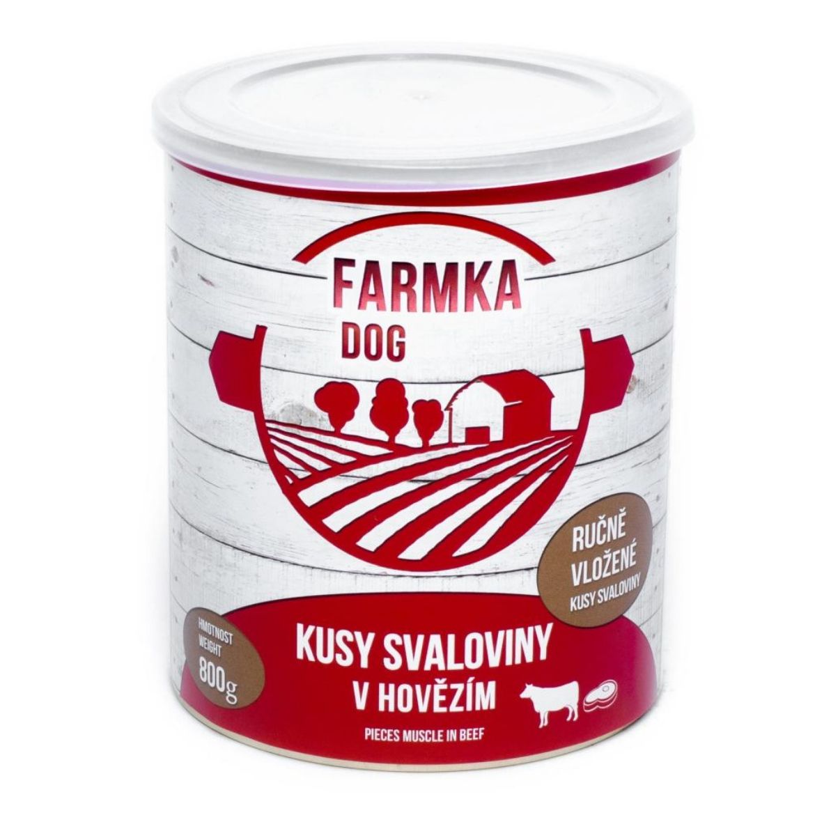 Obrázek z FARMKA Dog se svalovinou, konzerva 800 g 