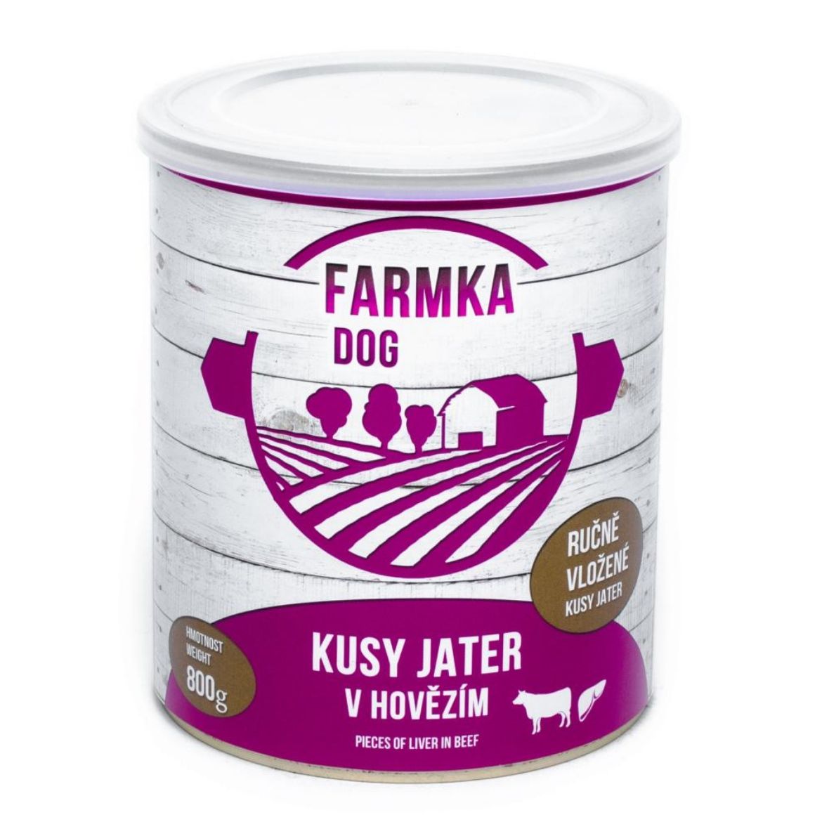 Obrázek z FARMKA Dog s játry, konzerva 800 g 