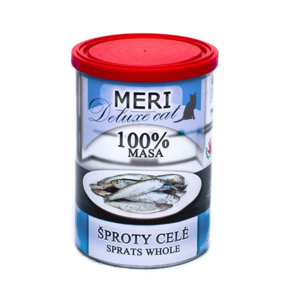 Obrázek MERI Deluxe Cat šproty celé, konzervy 400 g