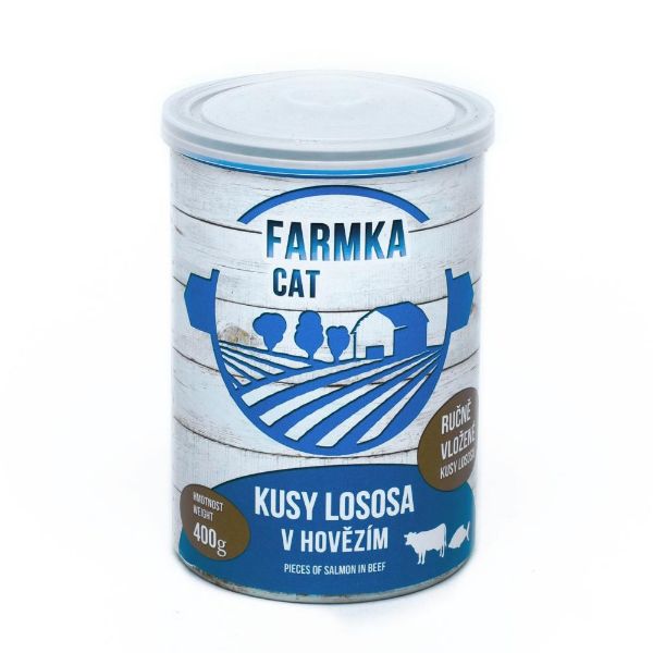 Obrázek FARMKA Cat s lososem, konzerva 400 g